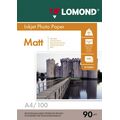 Фотобумага Lomond матовая, А4, 90 г/ м2, 100 л, для струйной (0102001)