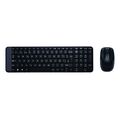 Комплект (клавиатура + мышь) Logitech MK220, беспроводной, Радио(USB), черный (920-003169)