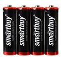 Батарейка Smartbuy R6, AA, солевая, спайка 4шт, (SBBZ-2A04S) цена за упаковку