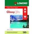Фотобумага Lomond глянцевая, А4 (210x297мм), 130 г/ м2, 50 л, для струйной (0102017)