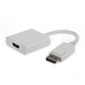 Переходник DP - HDMI 0.1м, Gembird/ Cablexpert v1.0 , белый (A-DPM-HDMIF-002-W)