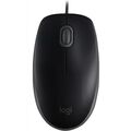 Мышь Logitech B110 Silent проводная, черный, USB,  оптическая (910-005508)