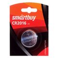 Батарейка Smartbuy CR2016, 2016, литиевая, блистер 1шт, (SBBL-2016-1B) цена за упаковку