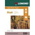 Фотобумага Lomond двусторонняя, матовая, A4 (210x297мм), 220 гр/ м², 50л (0102144)