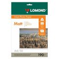Фотобумага Lomond односторонняя, матовая, A4 (210x297мм), 190 гр/ м2, 50л (0102015) для струйной и лазерной печати