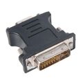 Переходник DVI - VGA Gembird/ Cablexpert, черный (A-DVI-VGA-BK) пакет