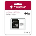 Карта памяти microSDXC 64Gb Transcend UHS-I Class 10 + адаптер SD (TS64GUSD300S-A)
