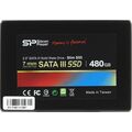 Твердотельный накопитель SSD 2.5" SATA: 480 ГБ SiliconPower Slim S55 TLC [Скорость чтения/ записи: 560 МБ/ с/ 530 МБ/ с] SP480GBSS3S55S25
