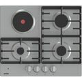 Комбинированная варочная панель Gorenje GE681X серебристый ( конфорок -  4 шт,  панель - нержавеющая сталь, 60х52 см)