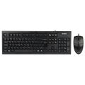 Комплект (клавиатура +мышь) A4Tech KR-8520D проводной, классический, USB, черный (KR-8520D (Black))