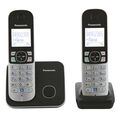 Телефон DECT Panasonic KX-TG6812 (в компл.:2шт) черный