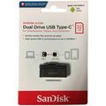 Флеш-накопитель Sandisk 32Gb USB 3.0/ Type-C Ultra Dual Drive черный/ серый (SDDDC2-032G-G46)