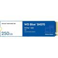 Твердотельный накопитель SSD 2280 M.2: 250 ГБ WD Blue TLC (3300 МБ/ с /  1200 МБ/ с)  WDS250G3B0C