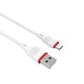 Дата-кабель Borofone MicroUSB BX17m (1м. USB 2.0. Белый)