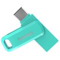Флеш-накопитель Sandisk 128Gb USB 3.1/ Type-C Ultra Dual Drive Go Зеленый (SDDDC3-128G-G46G)