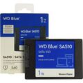 Твердотельный накопитель SSD 2.5" SATA: 1000 ГБ WD Blue (560 МБ/ с /  520 МБ/ с)  WDS100T3B0A
