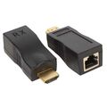 Удлинитель HDMI пассивный по витой паре до 30 метров, Atix (AT-A-HDMI-UTP/ 1)