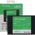 Твердотельный накопитель SSD 2.5" SATA: 480 ГБ WD Green TLC (545 МБ/ с /  480 МБ/ с)  WDS480G3G0A