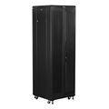 Шкаф серверный Lanmaster (TWT-CBB-42U-8X10-G1) напольный 42U 800x1000мм пер.дв.стекл задн.дв.двуст. 2 бок.пан. 800кг черный IP20