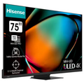 Телевизор 55" HISENSE 55U8KQ Mini LED, Smart TV, 4K Ultra HD, 120 Гц, тюнер DVB-T/ T2/ C, HDMI х2, USB х1, 20 Вт,  темно серый