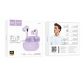 TWS наушники HOCO EW60 Norman, внутриканальные, микрофон, фиолетовый (6942007613279)