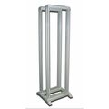 Стойка телекоммуникационная 19" 42U, двухрамная, Ш600xВ2072xГ800мм, нагрузка 300кг, серая, Lanmaster (TWT-RACK2-42U-6X8)