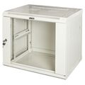Шкаф настенный телекоммуникационный 19" 12U, Ш600*В768*Г800, передняя дверь - стекло, серый Lanmaster (TWT-CBWPG-15U-6X8-GY)