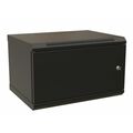 Шкаф настенный телекоммуникационный 19" 09U, Ш600*В500*Г600, передняя дверь - металл, черный WRline (WR-TW-0966-SR-RAL9004)