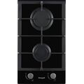 Газовая варочная панель Weissgauff HGG 320 BGh черный (конфорок - 2 шт, панель - закаленное стекло, 30х52 см)
