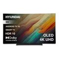 Телевизор 55" Hyundai H-LED55OBU7700 OLED, Smart TV, 4K Ultra HD, 120 Гц, HDMI х3, USB х2,  чёрный