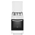 Плита газовая Kraft KF-FSK5301GW белый (конфорок - 4, духовка газовая, эмаль)
