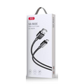 Кабель USB -XO- NB249 (Lightning, 1м, плетеный, черный)