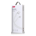 Кабель USB -XO- NB249 (Lightning, 1м, плетеный, белый)
