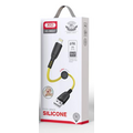 Кабель USB XO NB247 Suluo Series Portable Silicone 6A Micro Data Cable L=25cm with Cable Clip Yellow