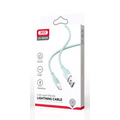 Кабель USB -XO- NB208 (Lightning, 1м, силиконовый, зеленый)