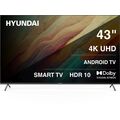 Телевизор 43" Hyundai H-LED43BU7009 Smart TV, 4K Ultra HD, 60 Гц, HDMI х3, USB х2, чёрный