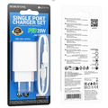 АЗУ Borofone BA21A Pro Long journey (1xType-C, , PD20W, белый) + кабель Type-C