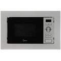 Микроволновая печь встраиваемая Midea AG820BJU-SS серебристый (20 л, мощность - 800 Вт, механическое)