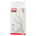 Кабель USB -XO- NB212 (MicroUSB, 1м, зеленый)