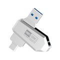 Флеш-накопитель -XO- 32Gb USB 3.0/ Type-C U50 Серебристый (6920680869138)