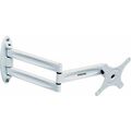 Крепление для ТВ наклонно-поворотное 10"-32" Kromax  нагрузка max 15 кг, наклон ±20°, поворот 180°, от стены 70-450 мм , белый (TECHNO-11 W (1004385))