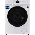 Стиральная машина фронт. Midea MF200D80WBS/ W-RU белый, 8 кг, инвертор, дисплей -да, 1400 об/ мин