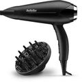Фен Babyliss D572DE черный/ серебристый (2200 Вт, режимов - 3, вид: полноразмерный, насадок - 2)