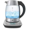 Чайник электрический BQ KT1703G сталь/ черный (2200 Вт, объем - 1.7 л, корпус: стекло/ пластик/ металл)