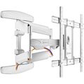 Крепление для ТВ поворотно-выдвижной и наклонный 40"-75" ONKRON M6L W нагрузка max 45 кг, VESA max 500 х 400, белый