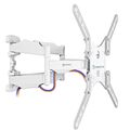 Крепление для ТВ наклонно-поворотное 37"-70" ONKRON M5 нагрузка max 36.4 кг, VESA max 400 х 300, белый