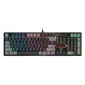 Клавиатура A4Tech Bloody B808N (RAVEN) Blue Switch, проводная, игровая, USB, с подсветкой, черный/ серый, кабель 1,8 м (B808N (RAVEN))