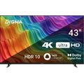 Телевизор 43" Digma DM-LED43UBB33 Smart TV, 4K Ultra HD, 60 Гц, HDMI х3, USB х2, чёрный