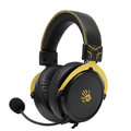 Проводные наушники A4Tech Bloody M590i, jack 3.5 mm, USB, микрофон, полноразмерные, черный/ желтый (M590I SPORTS LIME)