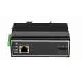 Медиаконвертер индустриальный, POE, UTP-SFP 10/ 100/ 1000 Мбит/ c, без БП (GL-MC-UTPG-SFPG-FP-I)